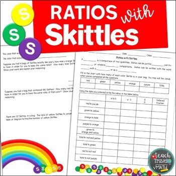 Preview of Ratios with Skittles