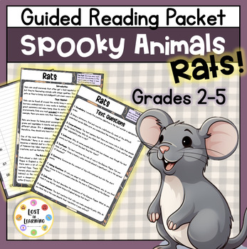 Preview of Rats || Spooky Animal Informational Text || Halloween Guided Reading Packet