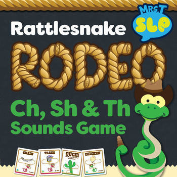 Preview of "CH", "SH", and "TH" Sounds Rattle Snake Round up Game