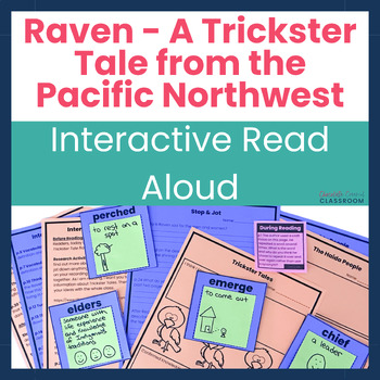 Preview of Raven A Trickster Tale Reading Comprehension Unit New Alberta Grade 5 Curriculum