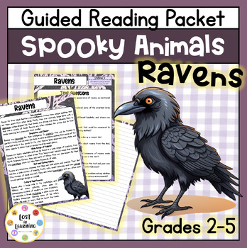 Preview of Ravens || Spooky Animal Informational Text || Halloween Guided Reading Packet
