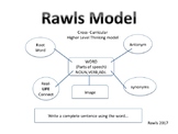 Rawls Model Cross Curricular Higher Level Thinking Vocabul