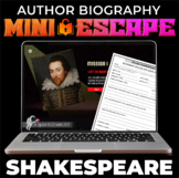 William Shakespeare Biography Mini-Escape - Middle School 