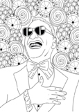 Ray Charles Music Legend Coloring Page Black History Month