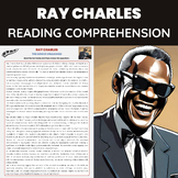 Ray Charles Reading Comprehension Worksheet | Blues and Ja