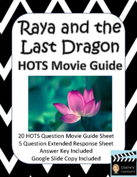 Preview of Raya and the Last Dragon (2021) HOTS Movie Guide - Google Slide Copy Included