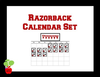Preview of Razorback Calendar Set
