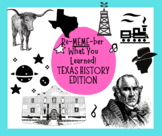 Re-MEME-ber What You Learned! TEXAS HISTORY BUNDLE (12 dif