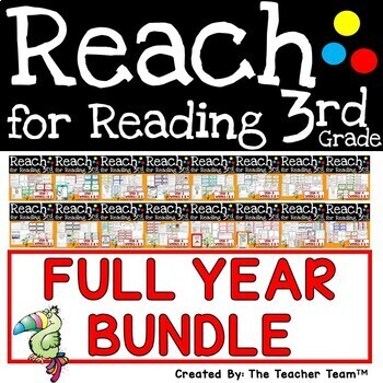 Preview of Reach For Reading 3rd Grade Full Year Bundle | National Geographic Printables