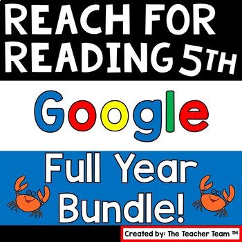 Preview of Reach For Reading 5th Grade Full Year Bundle | Google Slides