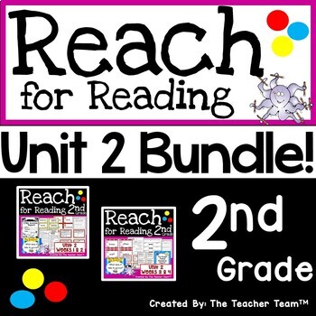 Preview of Reach for Reading 2nd Grade Unit 2 Bundle | National Geographic Printables