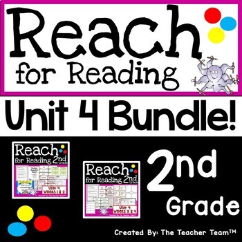 Preview of Reach for Reading 2nd Grade Unit 4 Bundle | National Geographic Printables