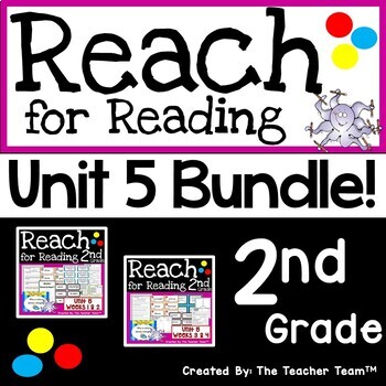 Preview of Reach for Reading 2nd Grade Unit 5 Bundle | National Geographic Printables