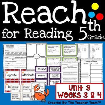 Preview of Reach for Reading 5th Grade Unit 3 Part 2 | National Geographic Printables