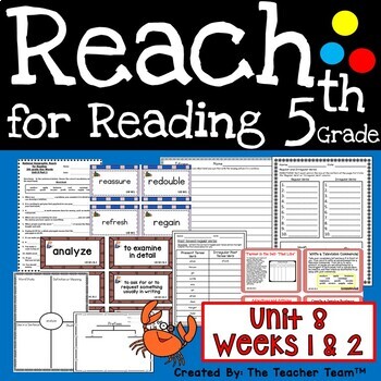 Preview of Reach for Reading 5th Grade Unit 8 Part 1 | National Geographic Printables
