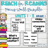 Reach for Reading First Grade Focus Wall Bundle Units 1-8