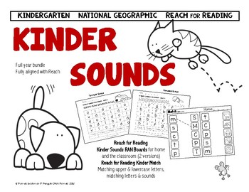 Preview of Reach for Reading KINDER SOUNDS Fully Aligned Kindergarten PHONICS Bundle
