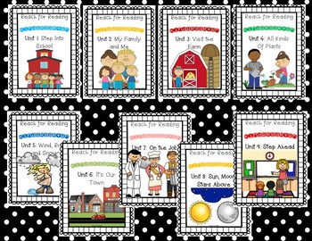 Preview of Reach for Reading: Kindergarten Units 1-9 Bundle
