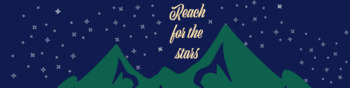Preview of Reach for Stars Mountains: Google Classroom Header Banner