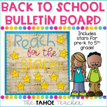 Preview of Reach for the Stars | A Back to School Bulletin Board with Writing Prompt