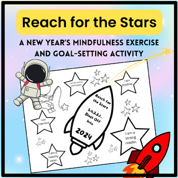 Preview of Reach for the Stars - A New Year's Mindfulness and Goal Setting Activity