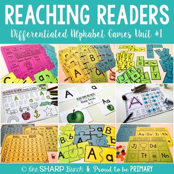 Preview of Reaching Readers Alphabet Games Unit 1
