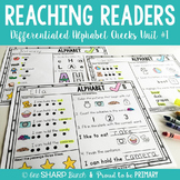 Reaching Readers Comprehension Alphabet Checks Unit 1