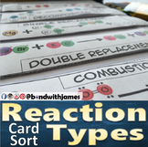 Reaction Types Graphic Organizer and Card Sort for Chemist