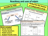 Reactions and Uses of Esters