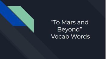 Preview of Read 180 Stage C Workshop 5 Mars: Interactive Vocabulary 1st Set PearDeck