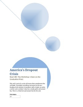 Preview of America's Dropout Crisis - Read 180 rBook Flex (Workshop 1) English 1 Supplement
