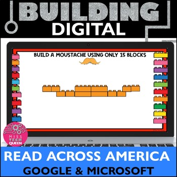 Preview of Read Across America Activities Digital Team Building Challenges STEM Wacky Wed