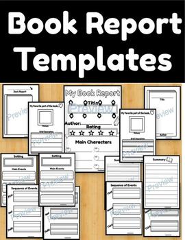 Preview of Book Report Templates!
