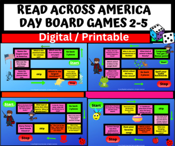 Preview of Read Across America Day Board Games