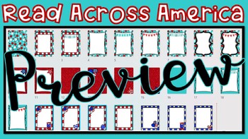 Preview of Read Across America Digital Paper and Border Frames