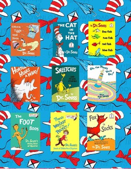Preview of Read Across America Dr Seuss Book report