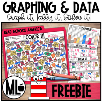 Preview of Read Across America Graphing and Data -FOREVER FREEBIE