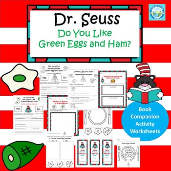 Read Across America - Green Eggs and Ham Book Companion Worksheets