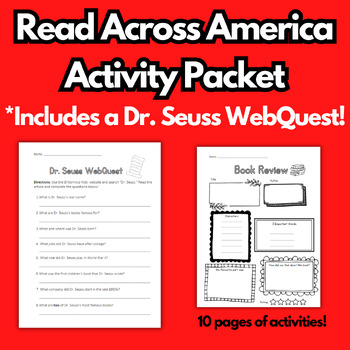 Preview of Read Across America Packet / Dr. Seuss WebQuest!