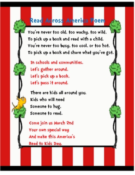 Preview of Read Across America Poem