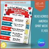 Read Across America Printable Flyer Template Spirit Week F