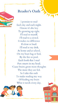 Preview of Read Across America Reader's Oath