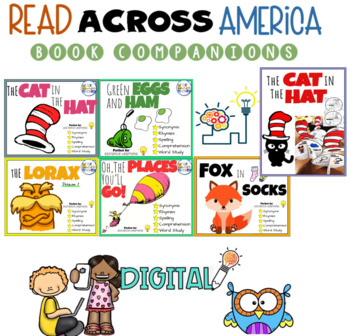 Preview of Read Across America - Reading Comprehension - Phonics, Spelling, & Vocabulary