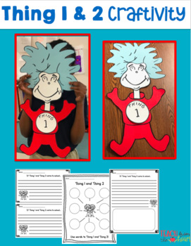 Preview of Read Across America Thing 1 and Thing 2 (Inspired) Craftivity