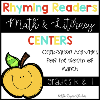 Preview of Rhyming Readers Literacy and Math Centers