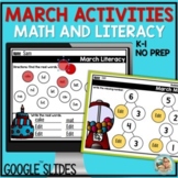 Read Across America Week MARCH Activities Literacy and Mat