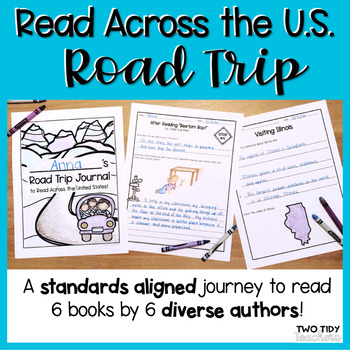 Preview of Read Across the United States Road Trip | 6 Diverse Book Companions