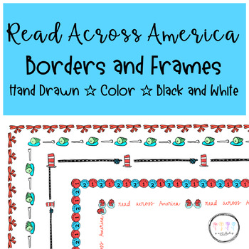 Preview of Read Across America Borders and Frames for Powerpoint & Slides