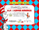 Read Across America (editable) Certificate !