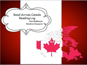 Preview of Read Across Canada Reading Log